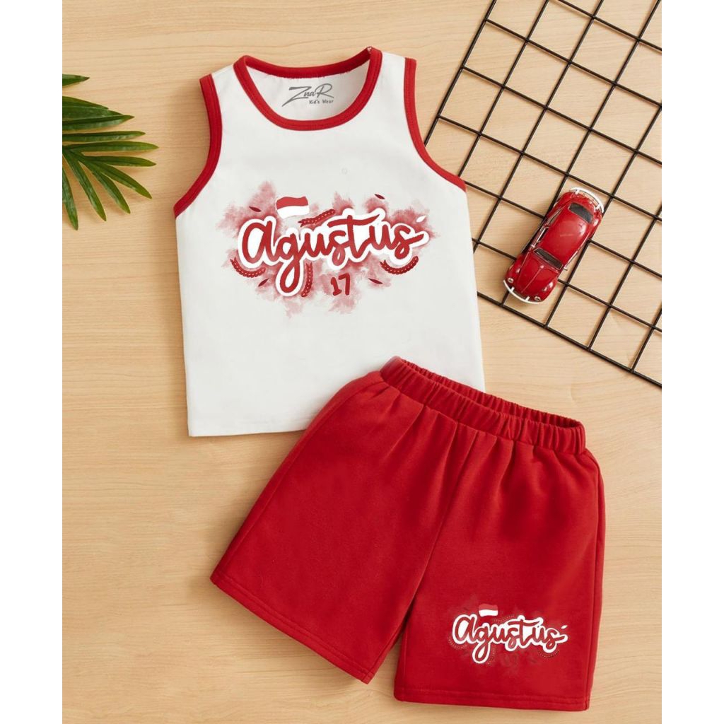 Kaos Anak Agustus/ Pakaian Agustus/ Baju Agustus