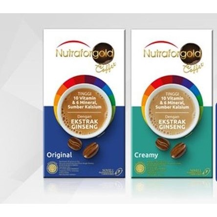 

Nutrafor Gold Coffee - Kopi Kesehatan - Kopi Gingseng - Kopi Kaya Vitamin, Mineral, Kalsium dengan Ekstrak Ginseng - Tersedia Rasa Original Dan Creamy