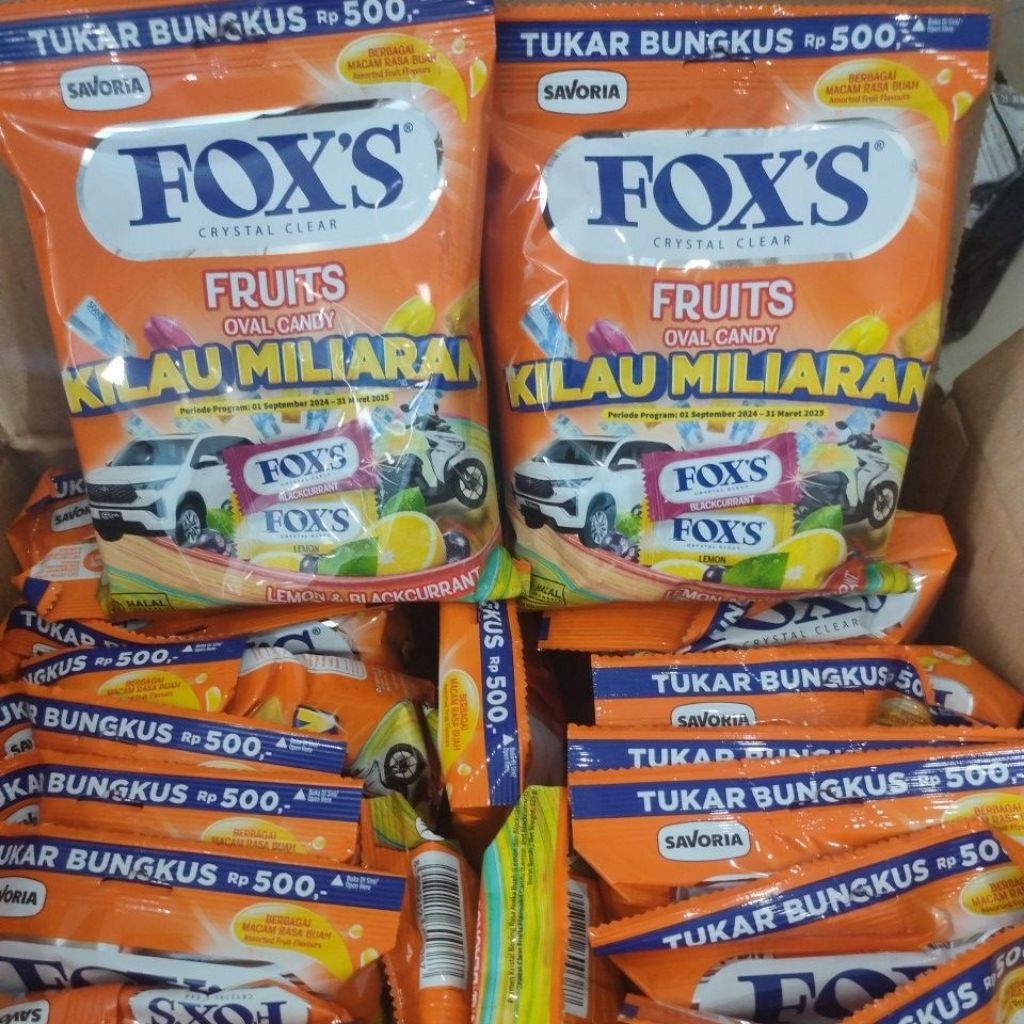 

Permen Fox's ✓ 125gr ✓ Lemon blackcurant