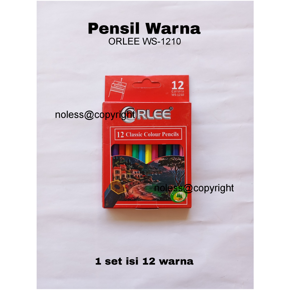 

NL (1pack) pensil warna Orlee 12 pdk