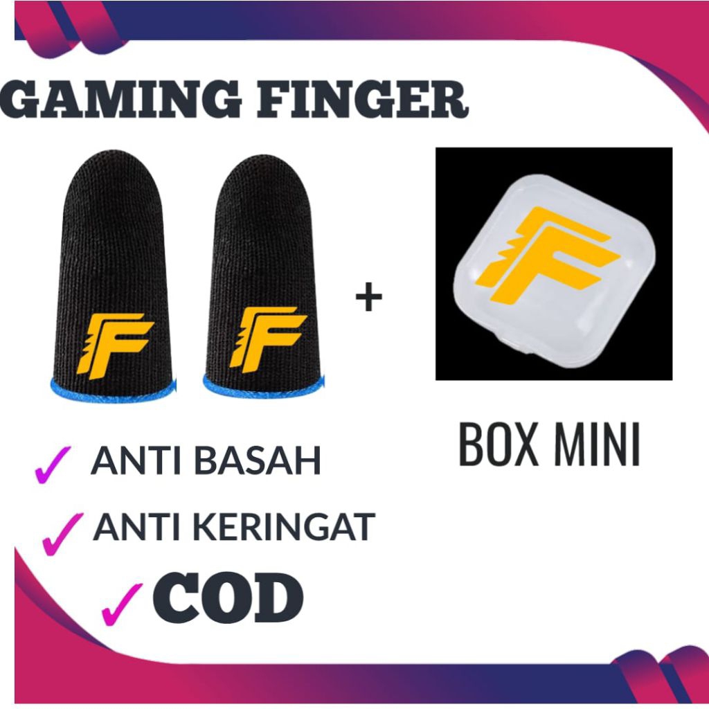sarung jempol gaming free fire + box mini