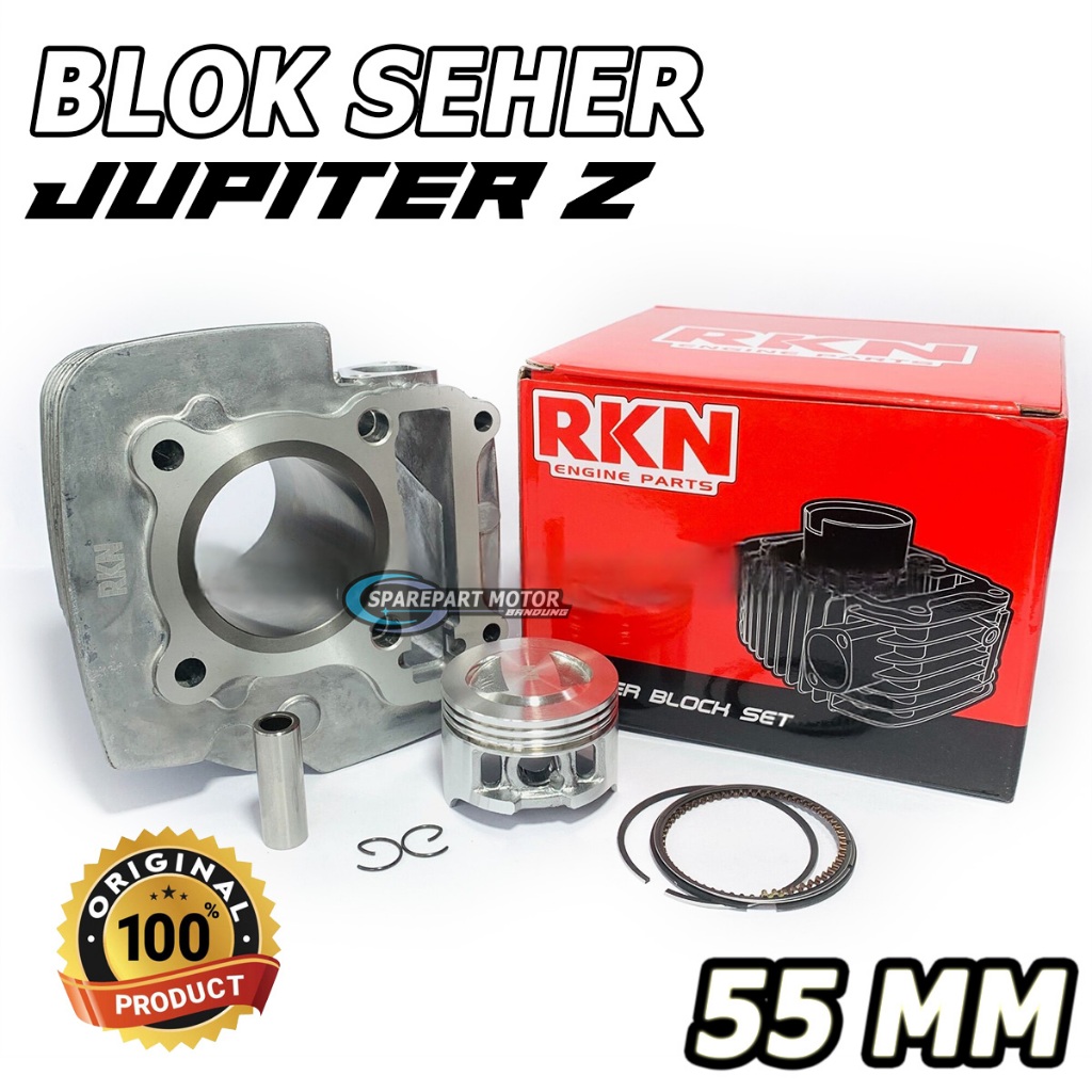 BLOK SEHER SET BOREUP 130cc JUPITER Z 55mm RKN