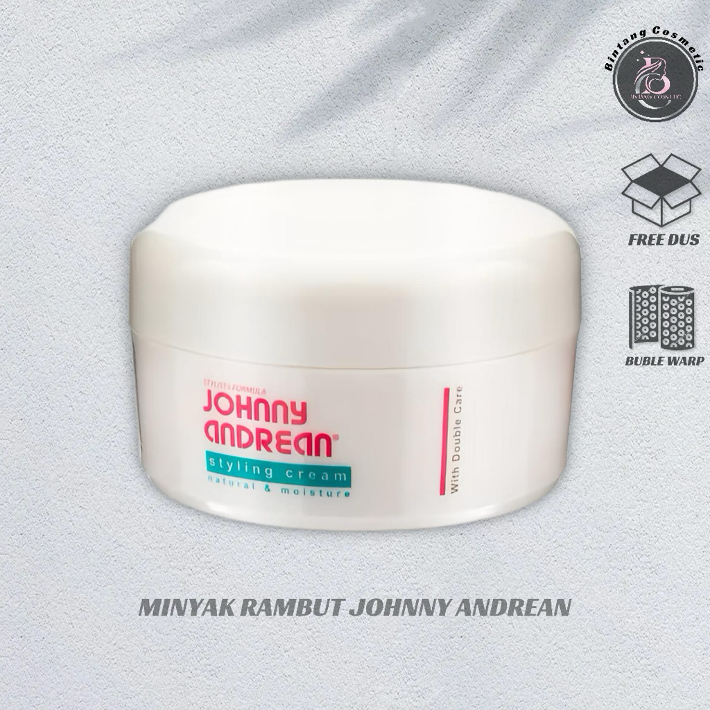Johnny Andrean Styling Cream Natural & Moisture 125 gr , Minyak Rambut Johnny Andrean