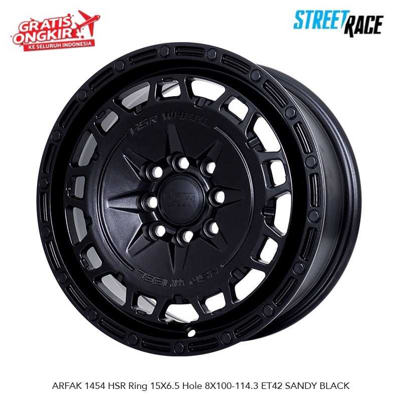 Velg Racing HSR Arfak R15 Model Rally Cocok untuk Avanza Brio Ayla