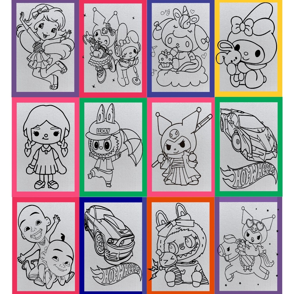 

KODE A58X Paket 1 styrofoam lukis ukuran 3x4 list lakban sterofoam gabus melukis mewarnai steropom