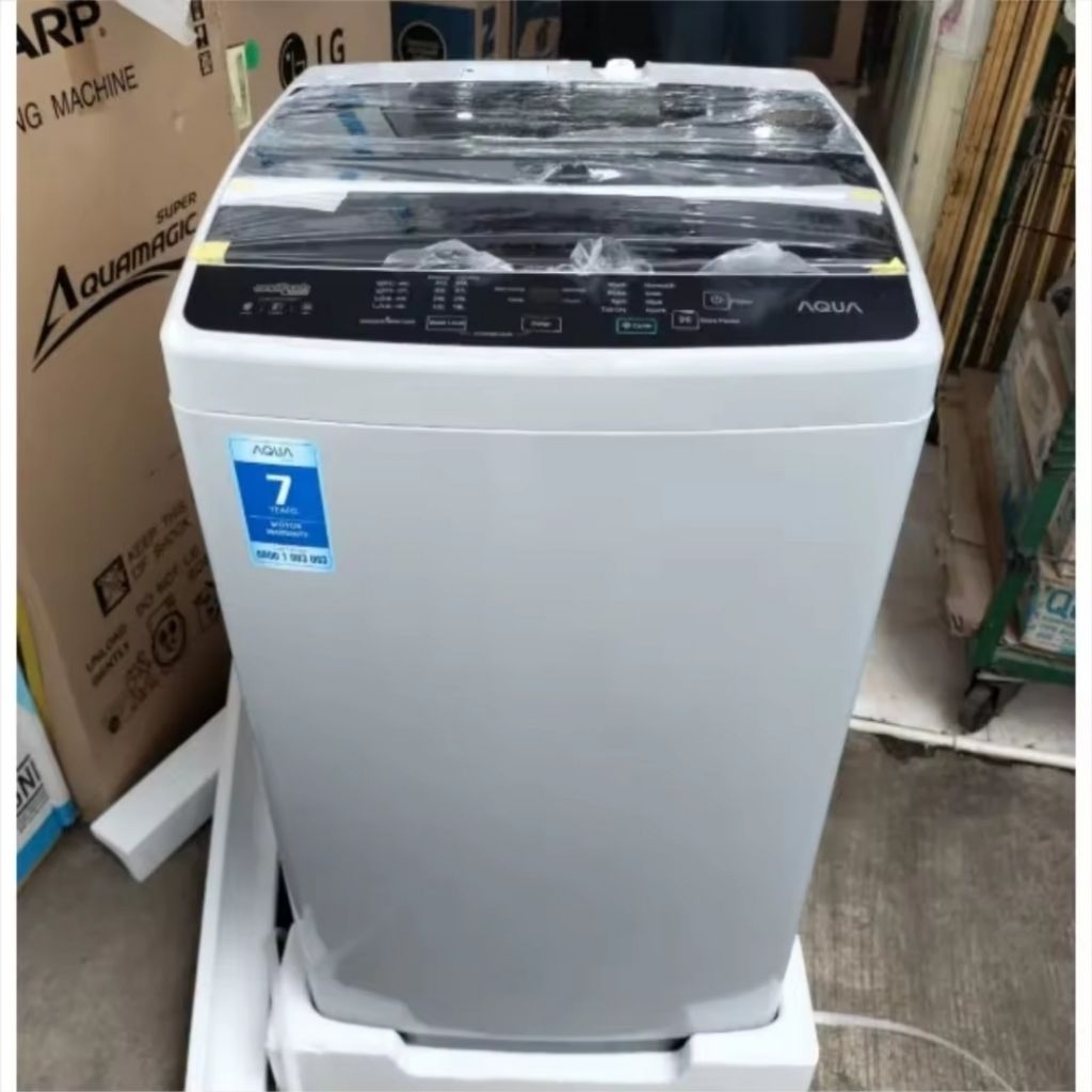 Mesin Cuci AQUA AQW-77D-H BK | Top load 7kg AQW77DH AQW77D 77 loading