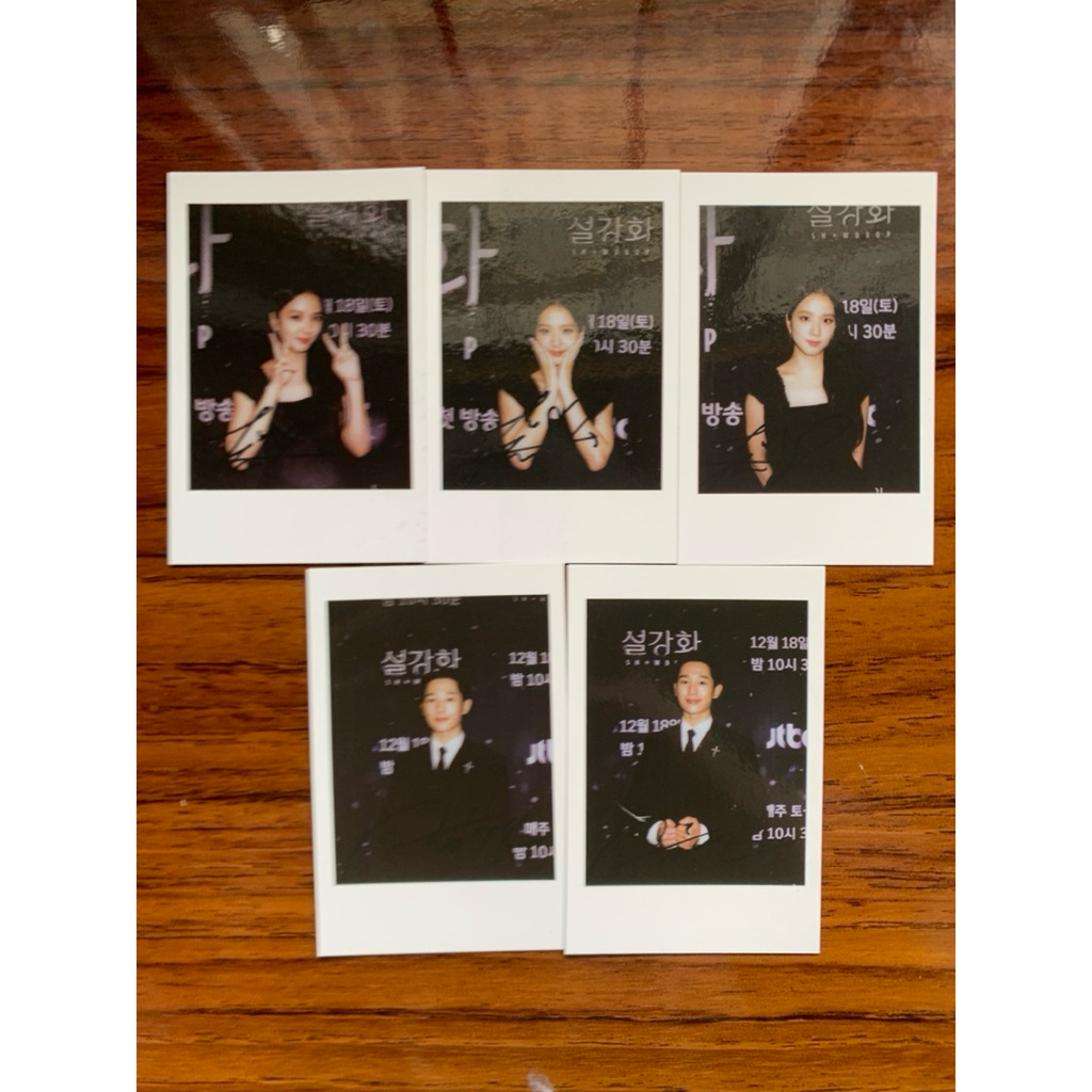 SET POLAROID SNOWDROP OST ALBUM JISOO HAEIN | POLA SNOWDROP SET | POLA JISOO | POLA HAEIN | POLAROID