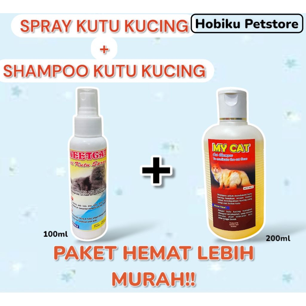 Spray Kutu Kucing Semprot Kutu Kucing Shampoo Kutu Kucing Ampuh
