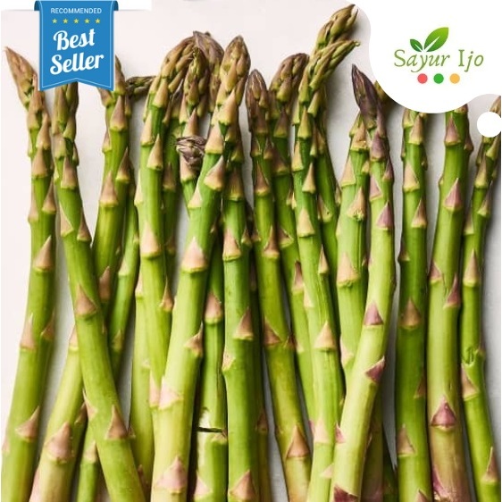 

Asparagus Organik Lokal 180 - 200 Gram Fresh Grade A Garden Asparagus Sparrow Glass Sayur Hijau Segar