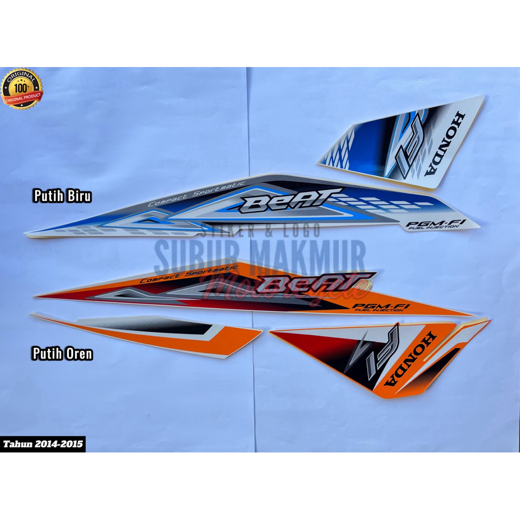 STIKER STRIPING LIS BODY BEAT 2014-2015 FULL SET ORI