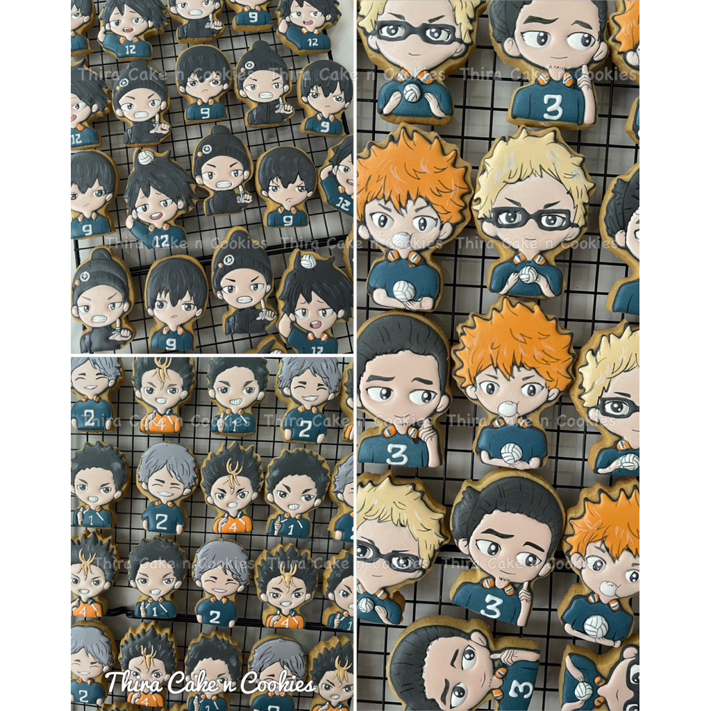 

REAL PIC 5pcs mix haikyuu flyhigh anime cookies kukis kue kering