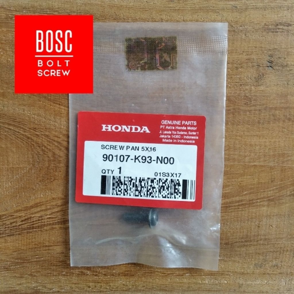 Baut Batok Dek Speedometer Samping Scoopy 5x16 mm 90107K93N00 AHM