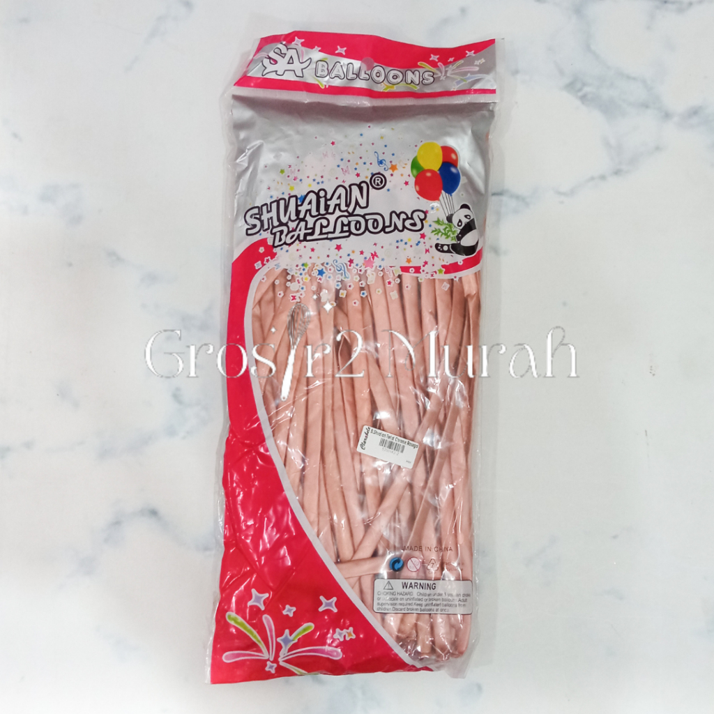 Miawmiaw_Id Balon Shuaian Twist Chrome/Balon Latex Twist
