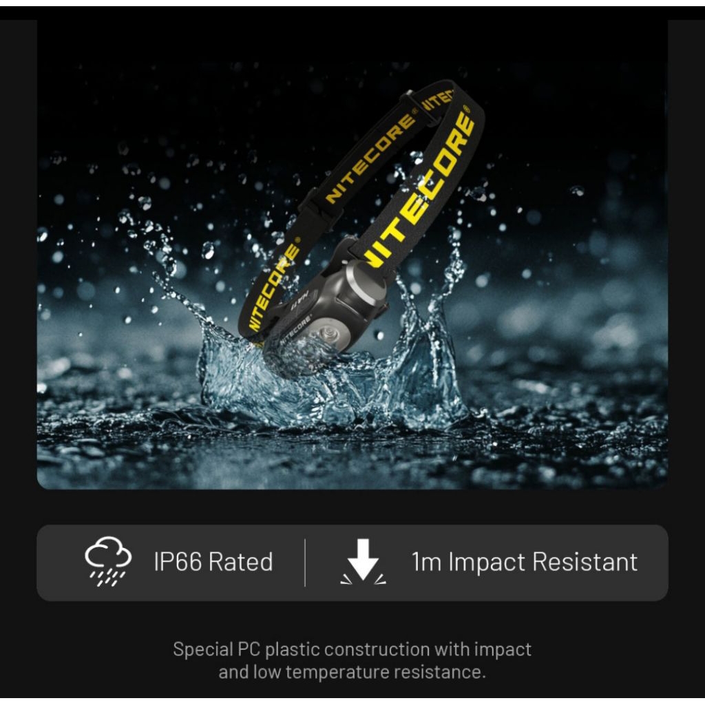 HEADLAMP NITECORE HA11 ORIGINAL / senter kepala ultralight outdoor premium