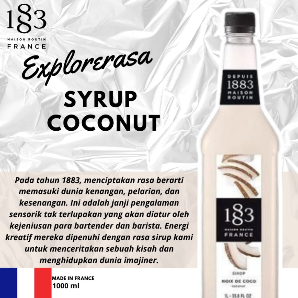 

1883 syrup Coconut 1 liter