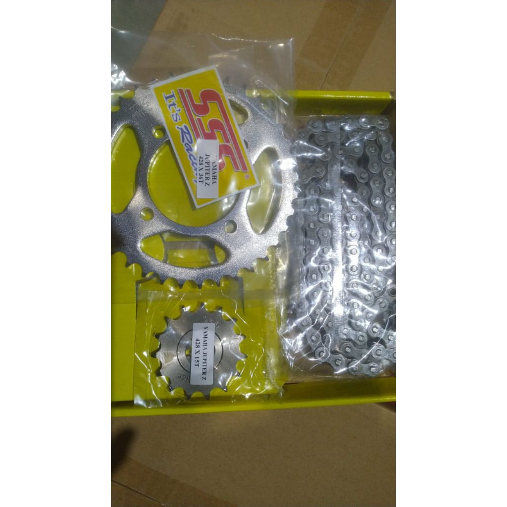 GEAR SET SSS 428 YAMAHA FIZR,JUPITER Z,VEGA