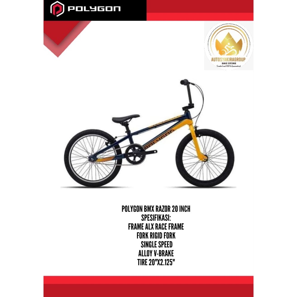 Sepeda BMX Polygon Razor Pro 20 inch New Ready Siap Kirim