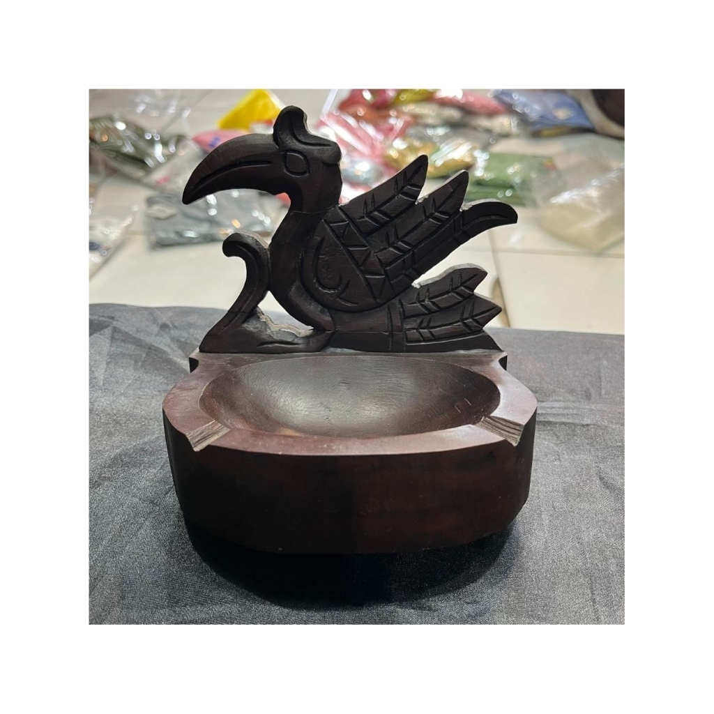 ASBAK KAYU ULIN DAYAK - HIASAN KAYU ULIN DAYAK