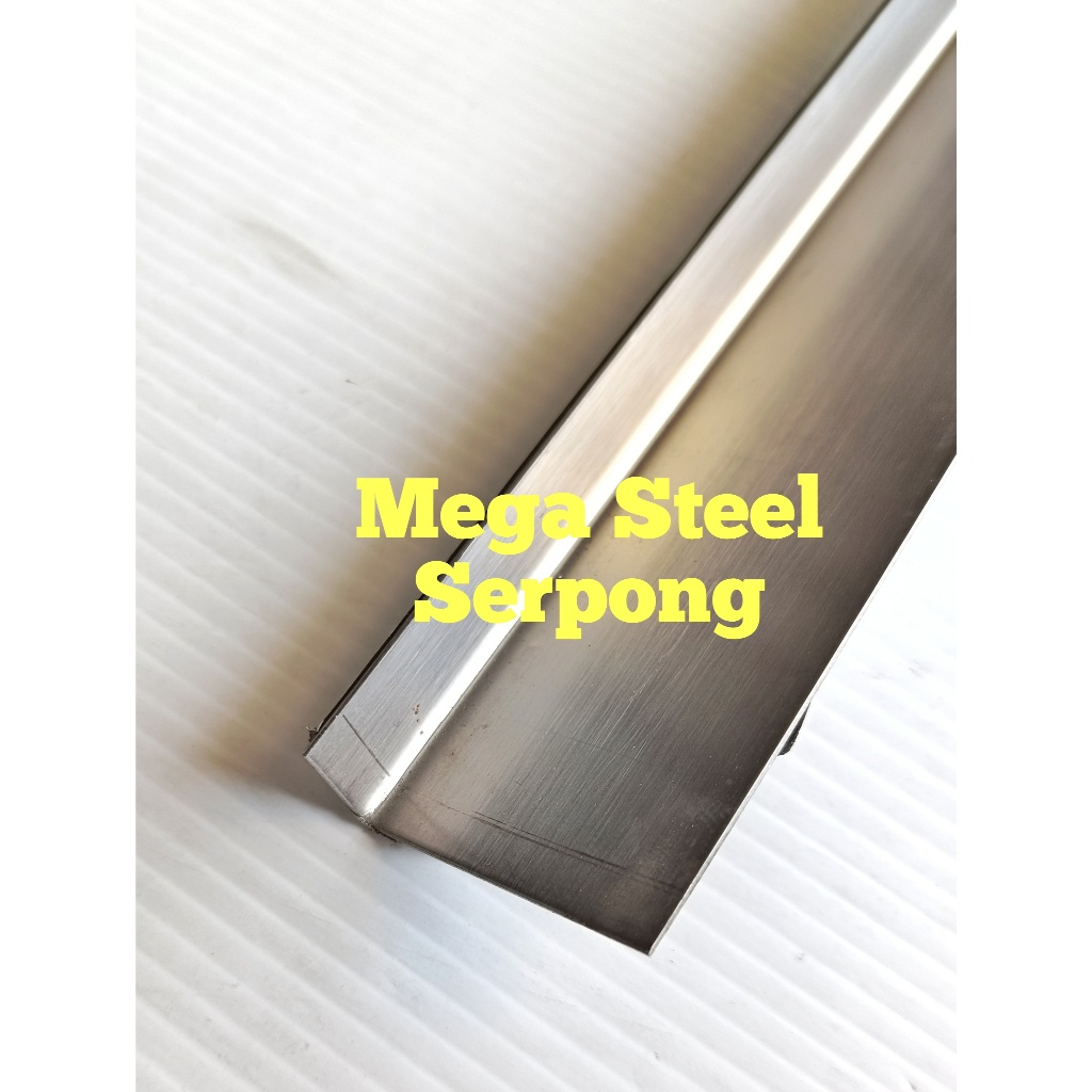 List Lis Siku Stainless Steel Hairline Uk 1 x 4 cm, Pjg 1.2 mtr