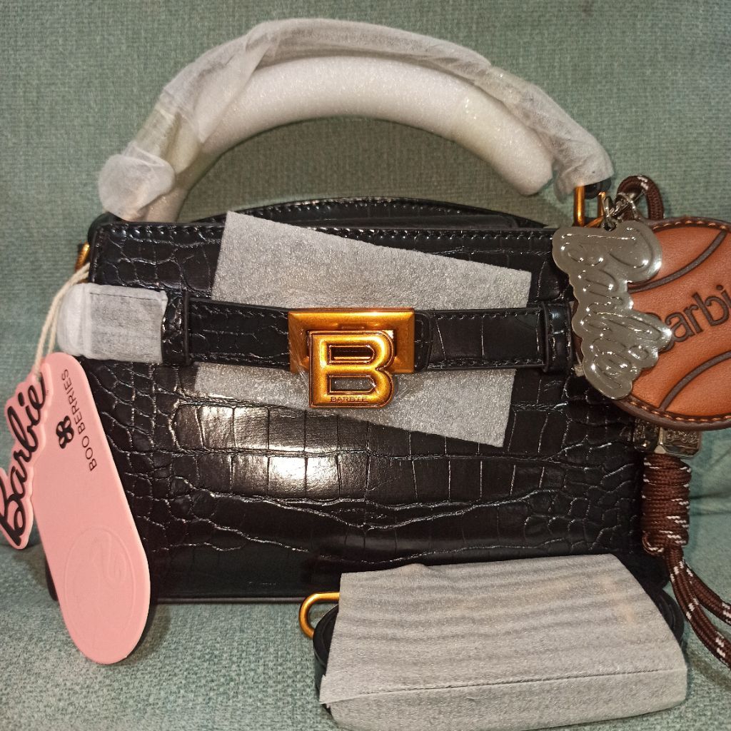 tas barbie croco,tas selempang barbie croco