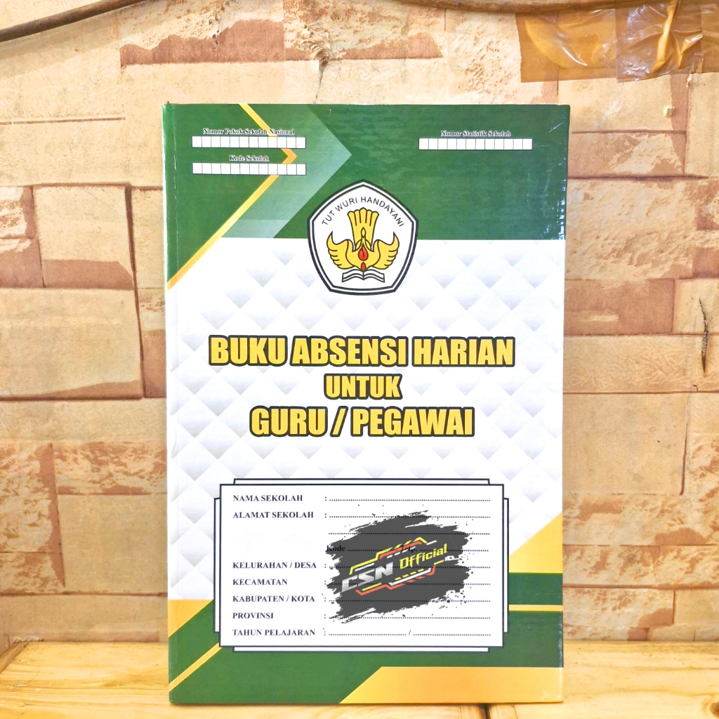 

BUKU ABSENSI HARIAN UNTUK GURU / PEGAWAI