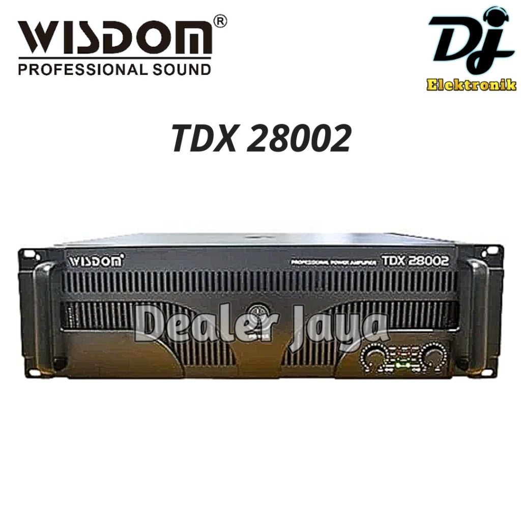 Power Amplifier Wisdom TDX 28002 / TDX28002 - 2 channel