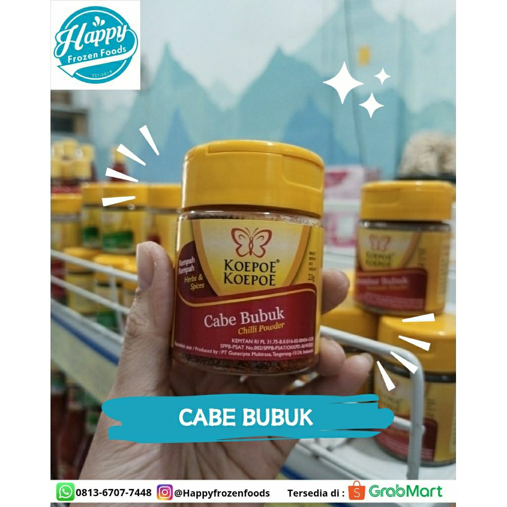 

CABE BUBUK 23gr KOEPOE KOEPOE | HAPPY FROZEN FOODS PALEMBANG