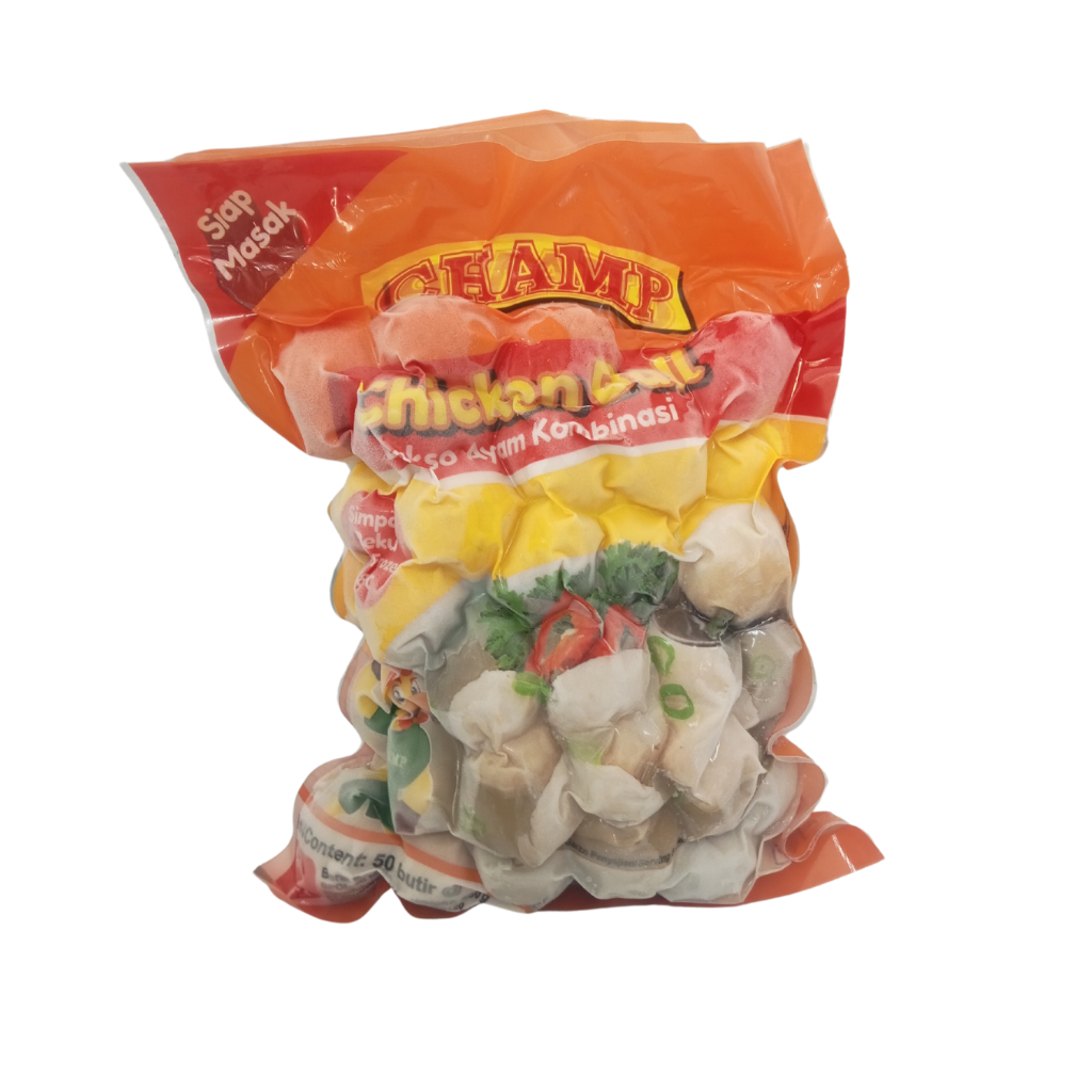 

Champ Chicken Ball Bakso Ayam Kombinasi 500g