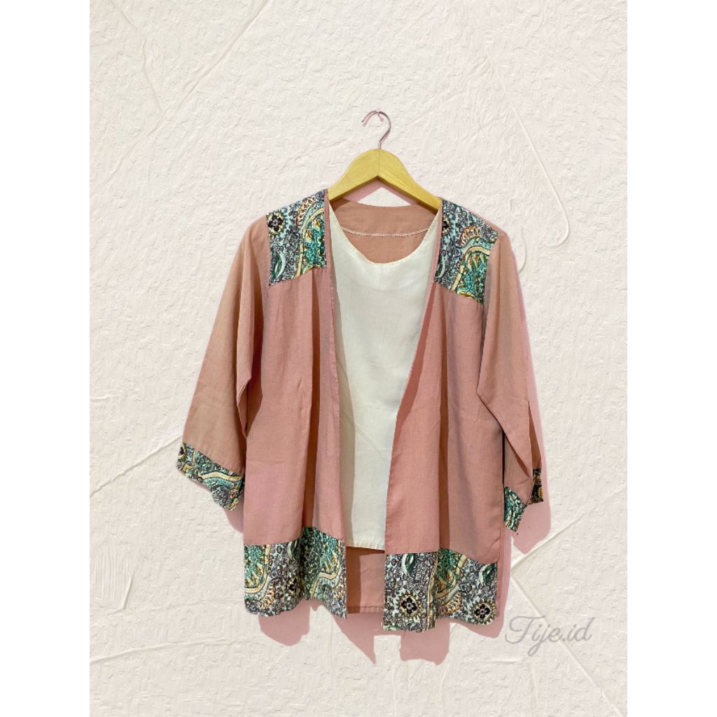 TIJEE PRELOVED • ETHNIC ROSE OUTER | OUTER PINK MOTIF ETNIK