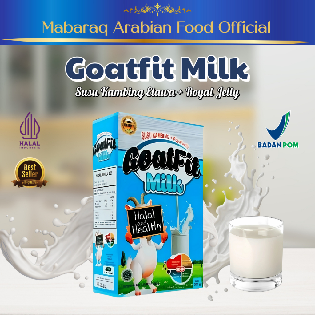 

GoatFit Milk Susu Kambing Etawa Plus Royal Jelly Original 200 Gram