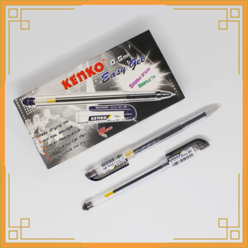 

Kenko Pena Tinta Gel Hitam Easy Gel 0.5 Sekotak Isi 12 Pcs
