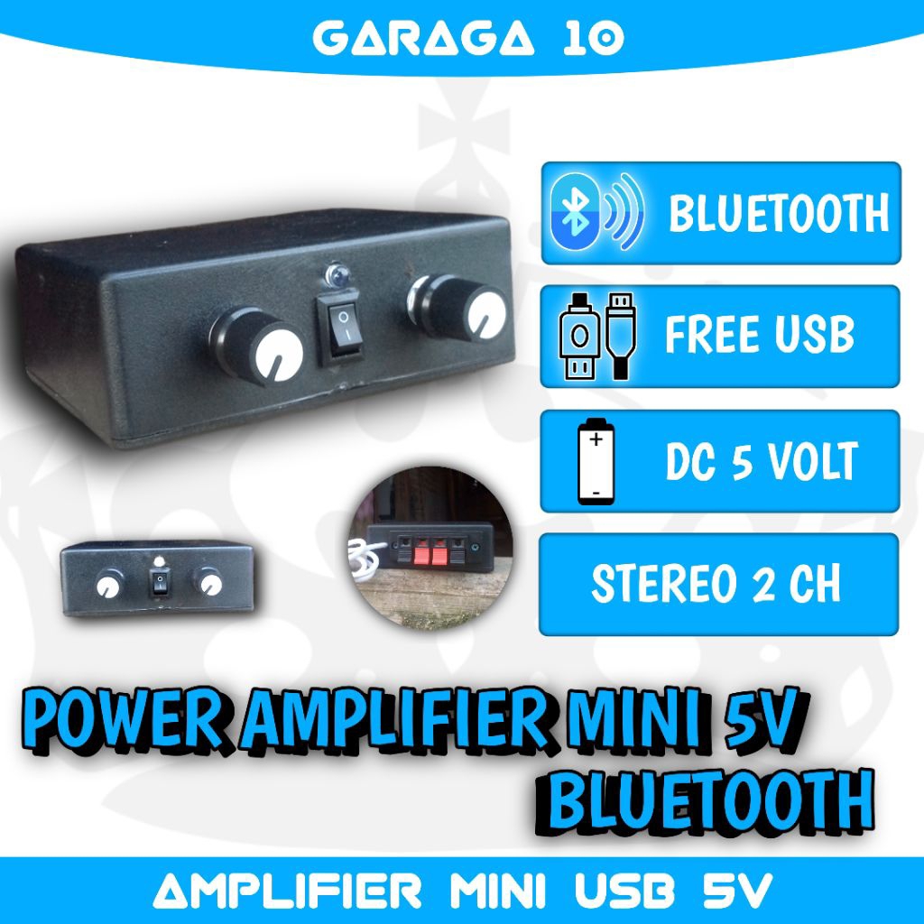 Power Amplifier Bluetooth Mini 5 volt / Ampli Bluetooth 5 volt mini / Power Pam 8403