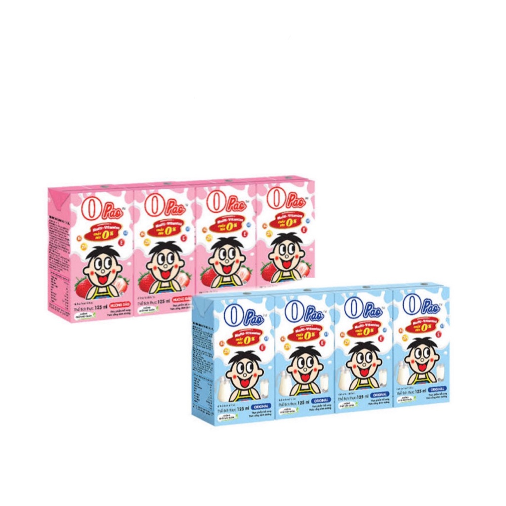 

O PAO 125ml Isi 4 Pcs/ Susu Opao/ OPao Strawberry/ Opao Original