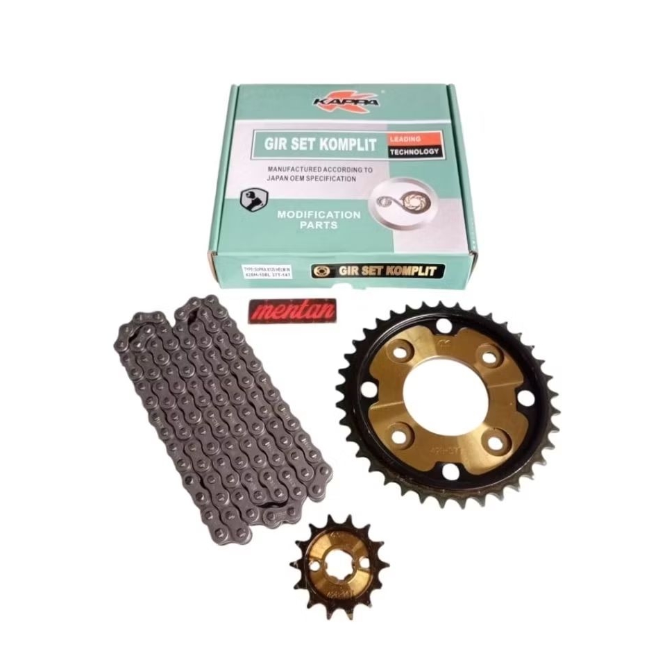 GEAR GIR SET PAKET SUPRA X 125 HELM IN LAMA FI INJEKSI 428 108 14T 37T