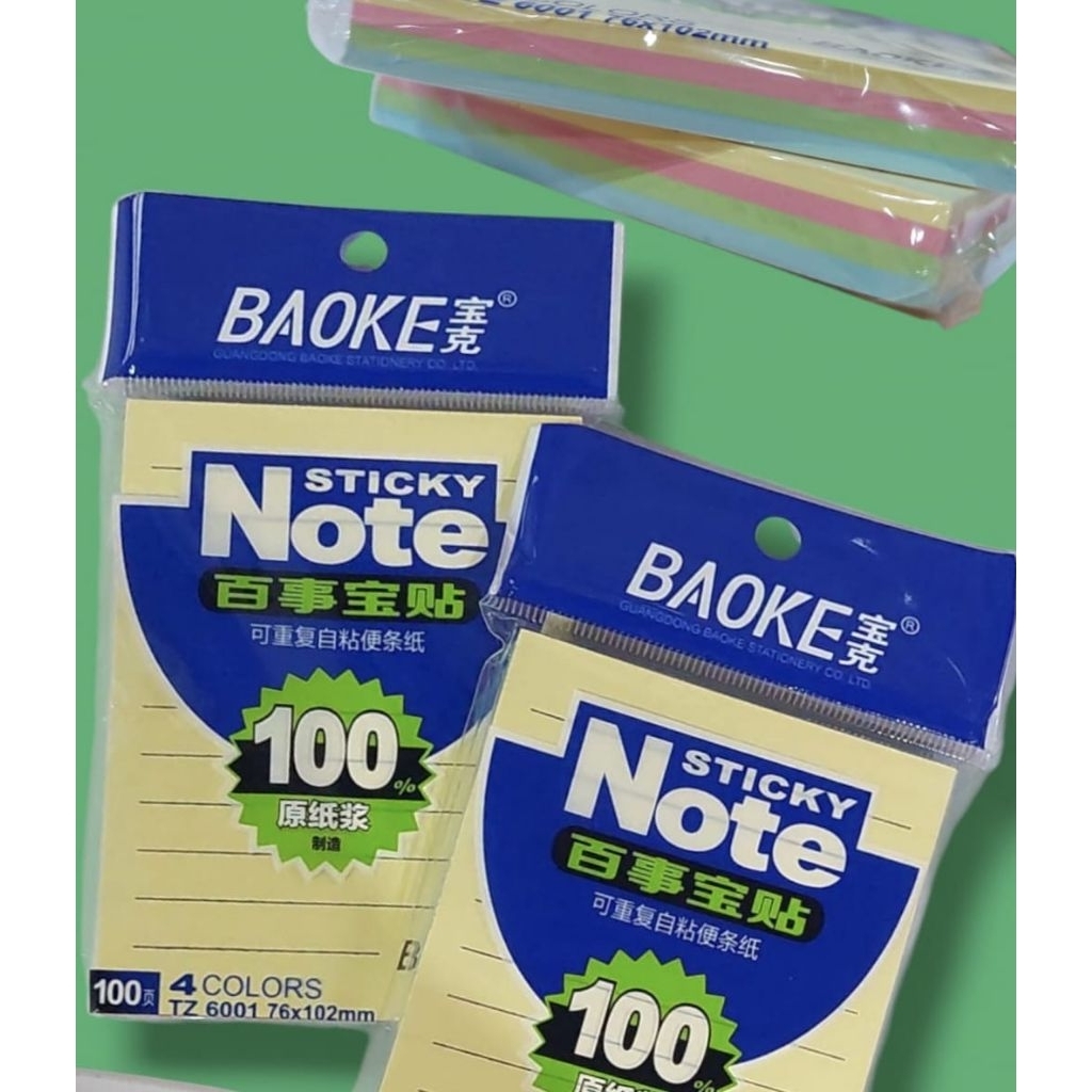 

STICKY NOTE/MEMO STICK TZ6001 BAOKE ISI 100 LEMBAR