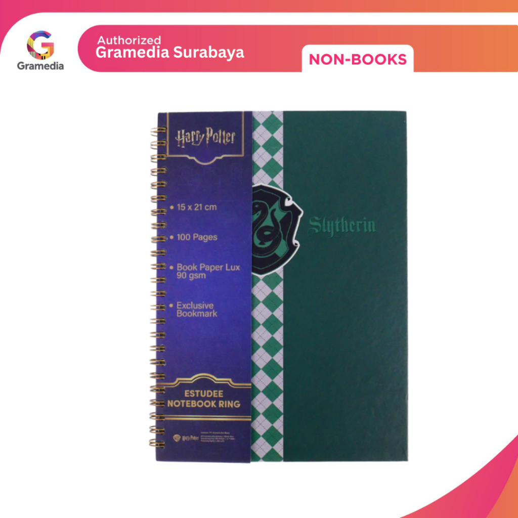 

Gramedia Surabaya - Estudee Notebook A5 Harry Potter Slytherin