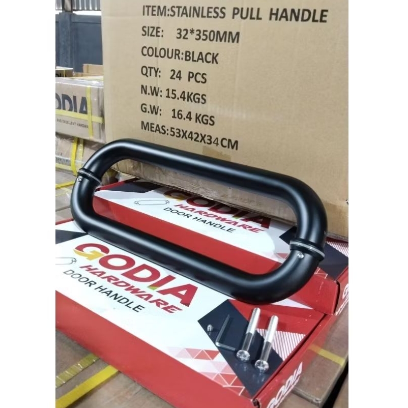 Pegangan Pintu C warna Hitam / Handle C Black / Handle pintu stainless warna hitam