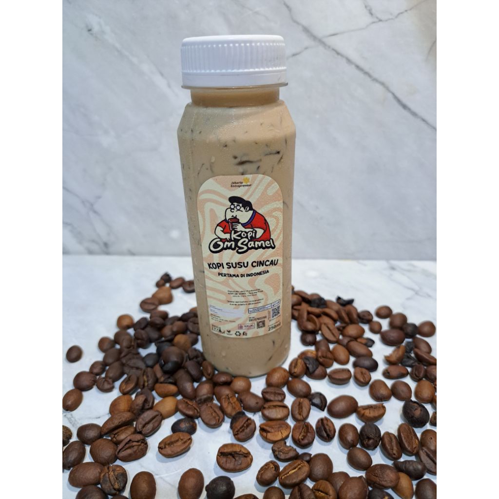 

Kopi Susu Cincau 250ml Halal Segar Espresso Fresh milk Cincau / Kopi Om Samel