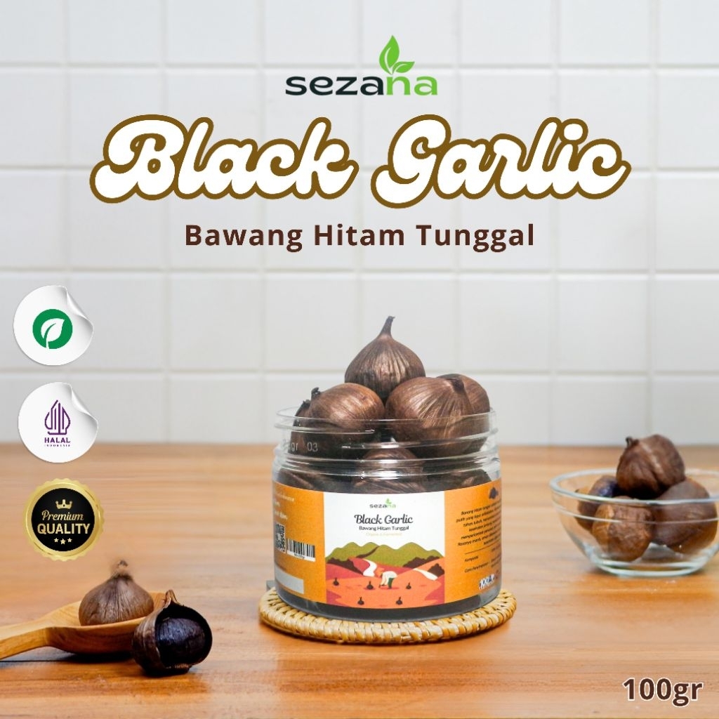 

Sezana Black Garlic Solo (Bawang Hitam Tunggal) 100gr | ORI 100% PREMIUM