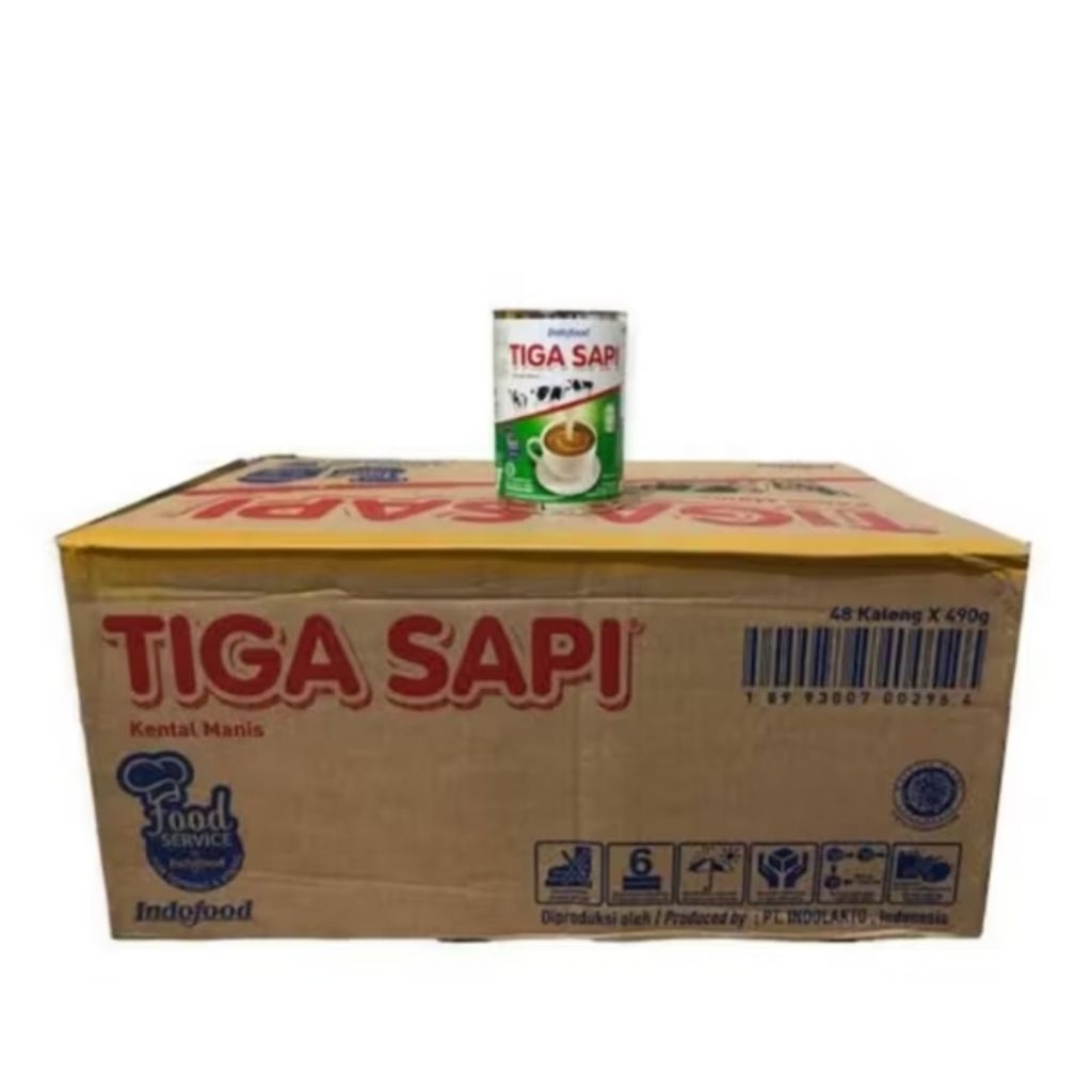 

SUSU KENTAL MANIS TIGA SAPI KALENG DUS (48X490g)