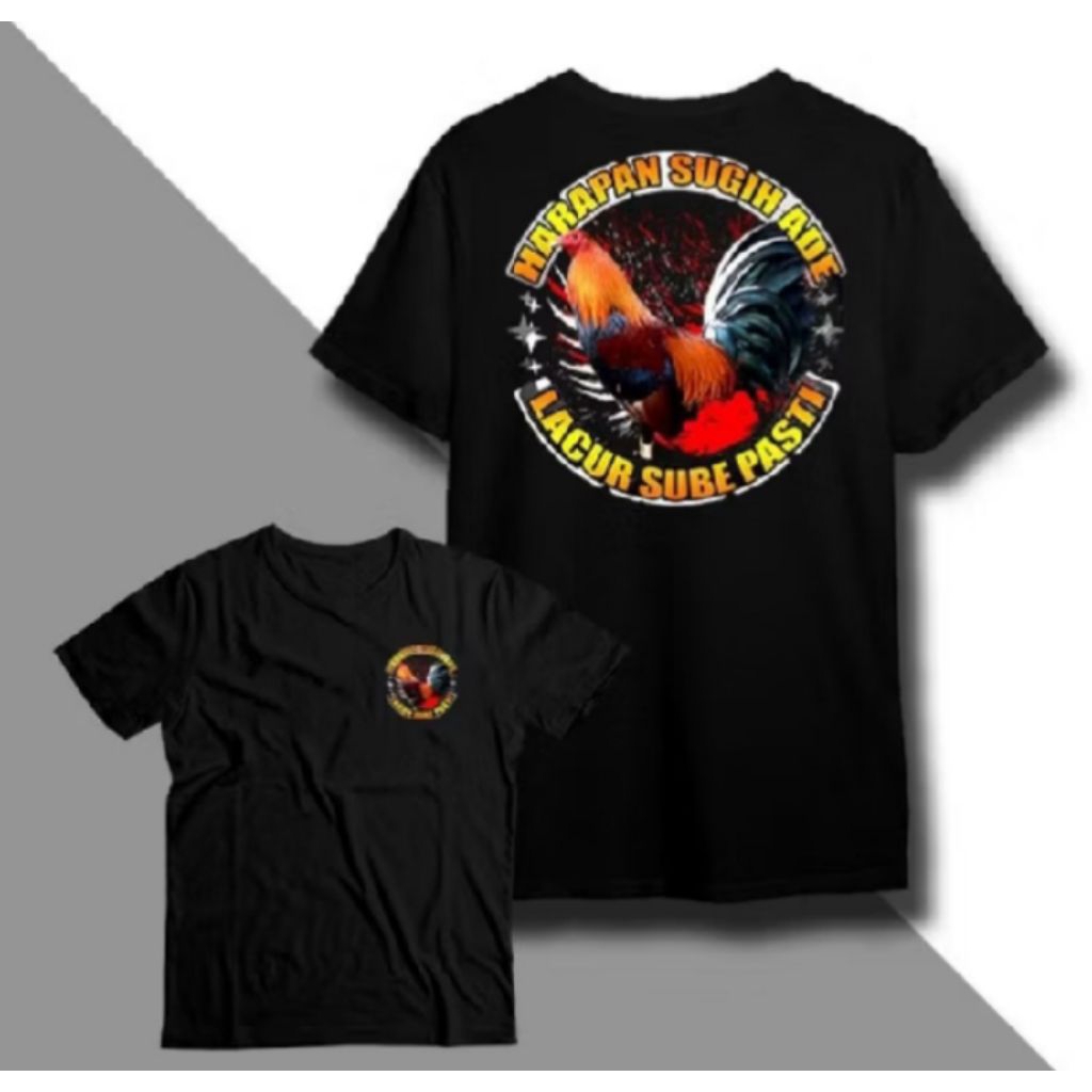 KAOS SABUNG AYAM HARAPAN SUGIH ADE LANCUR SUBE PASTI