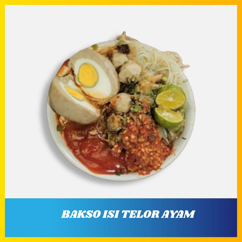 

Bakso isi telor ayam (gratis bumbu kuah bakso)