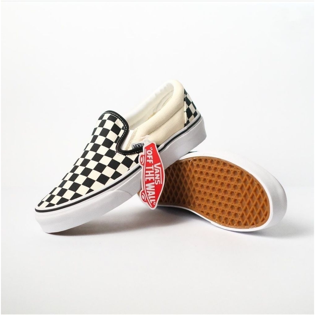 Sepatu Vans Slip on chekerboard klasik Sepatu Cewek & cowok
