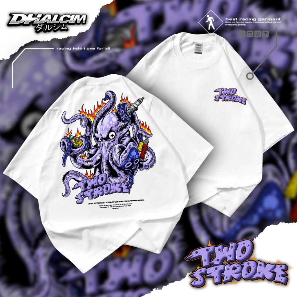 KAOS DISTRO TWO STROKE CUMI-CUMI RACING WHITE FUL DESAIN | KAOS TWO STROKE CUMI CUMI, KAOS TWO STROK
