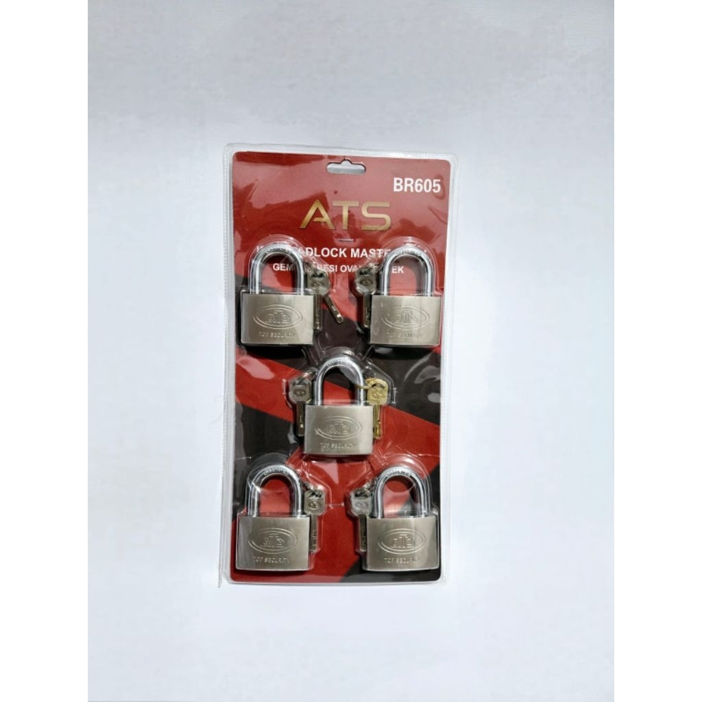 Gembok Master Key ATS Leher Pendek 50mm & 60mm / Gembok Master Key Isi 5pcs ATS