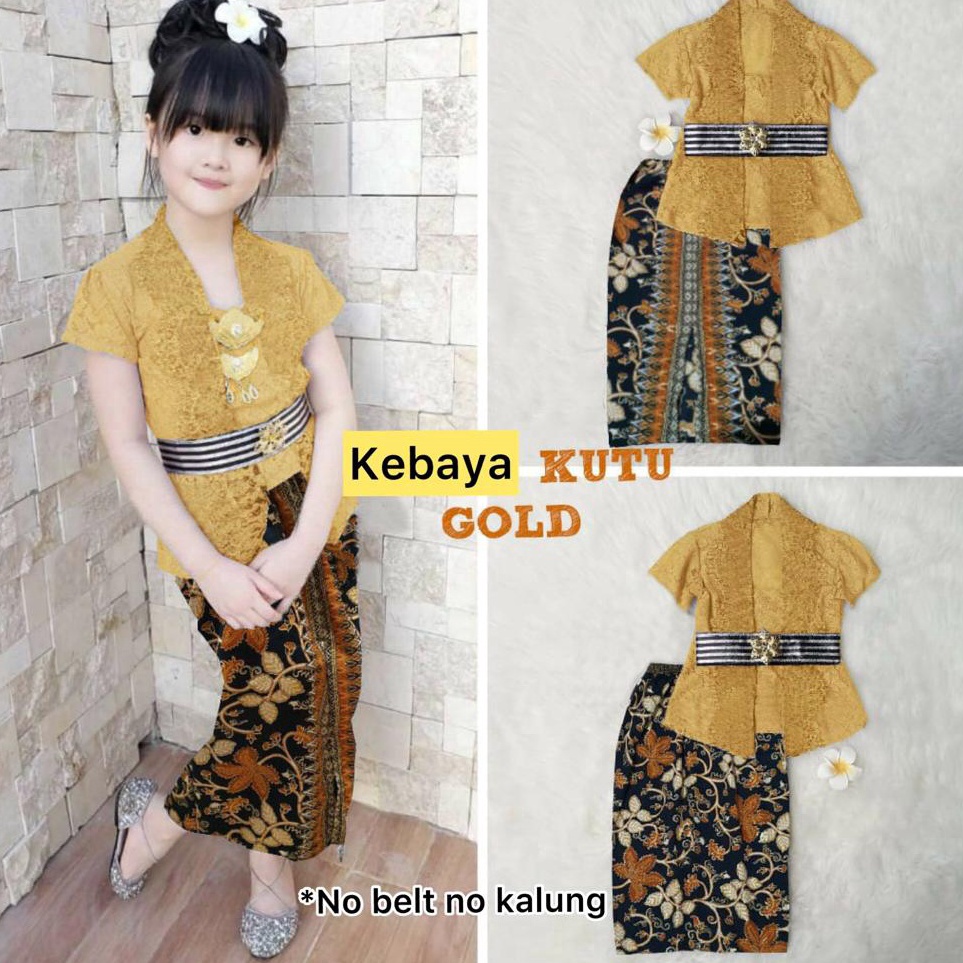 Trendy Kebaya Anak Perempuan Modern Set Kebaya Anak TK SD Setelan Kebaya Kutubaru Anak Cewek Baju Ke