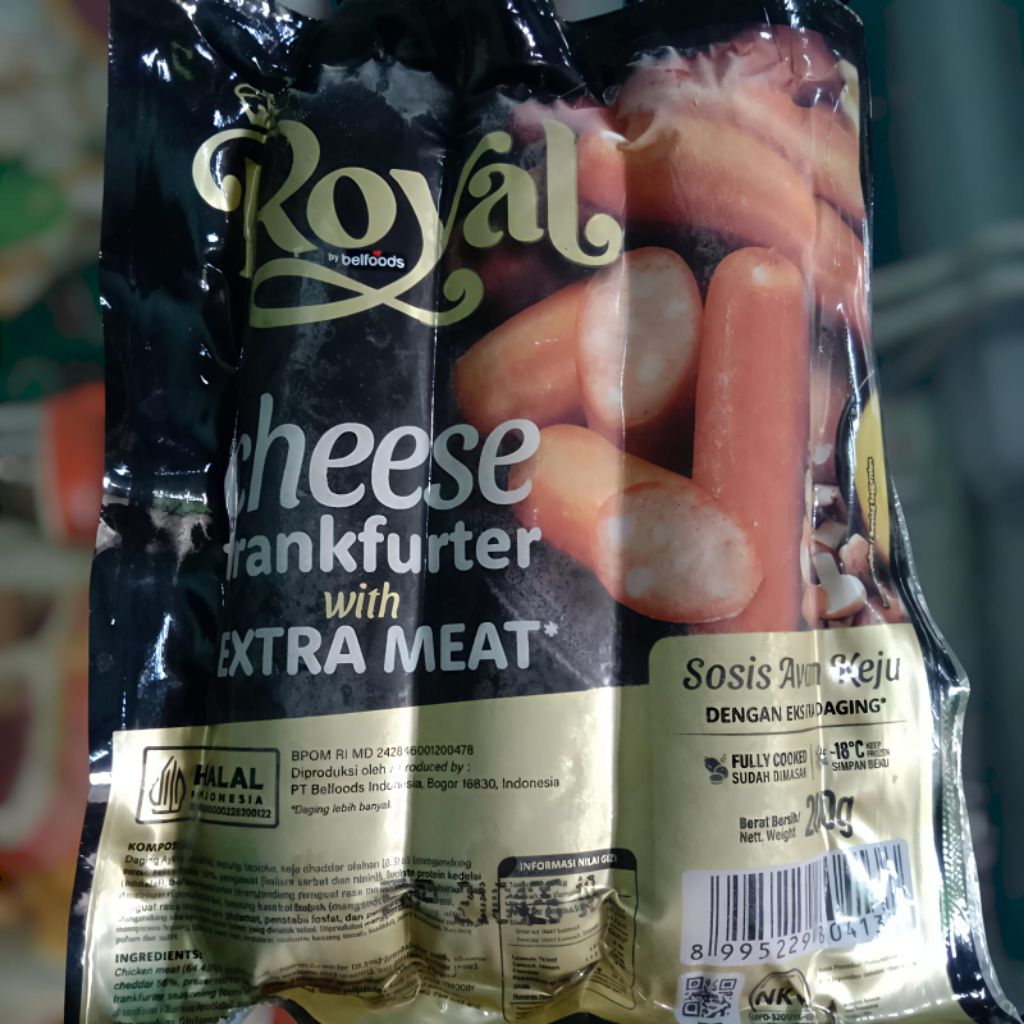 

Belfoods Royal sosis Cheese 200gr