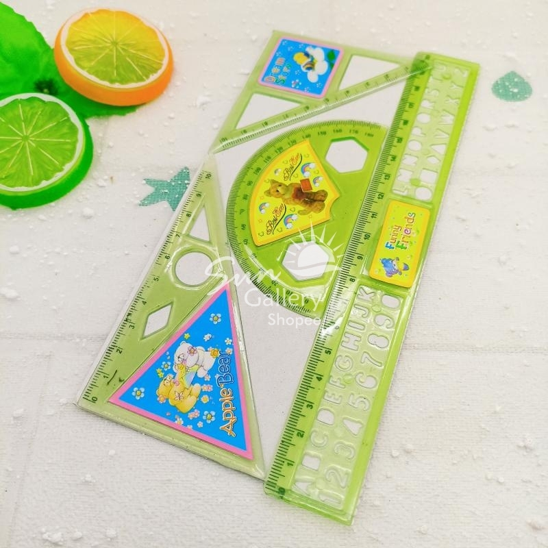 

(Penggaris Set Isi 4) Alat Tulis