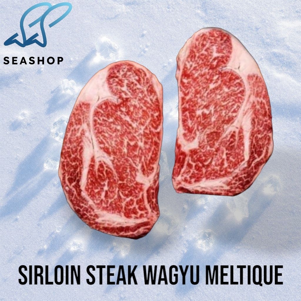 

Wagyu Meltique Sirloin Steak Prime Cut - Daging Wagyu Meltiq Import