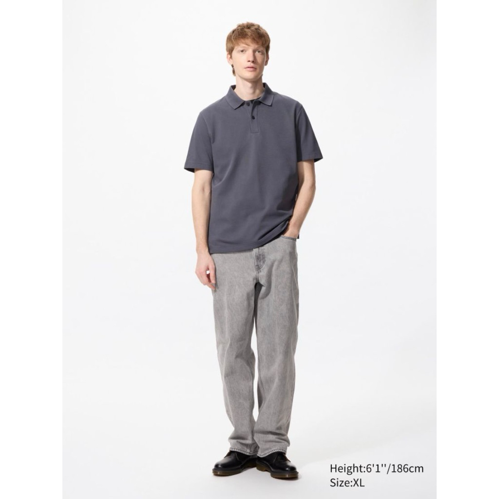 SALE MEN AIRism Katun Kaos Polo Pique UNIQLO
